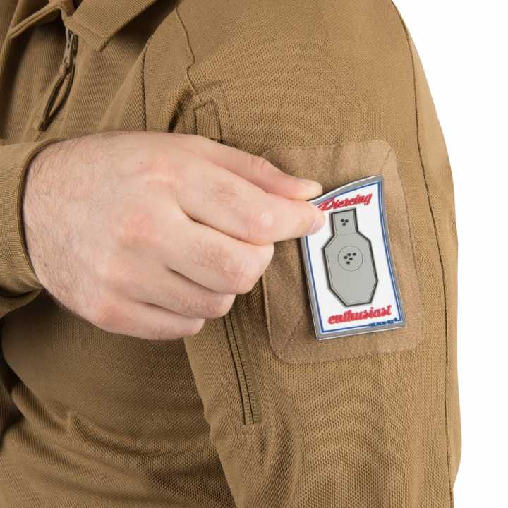 Range Polo Langarmshirt, coyote